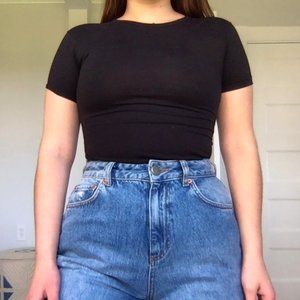 Missguided Black High-neck Bodysuit